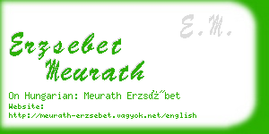 erzsebet meurath business card